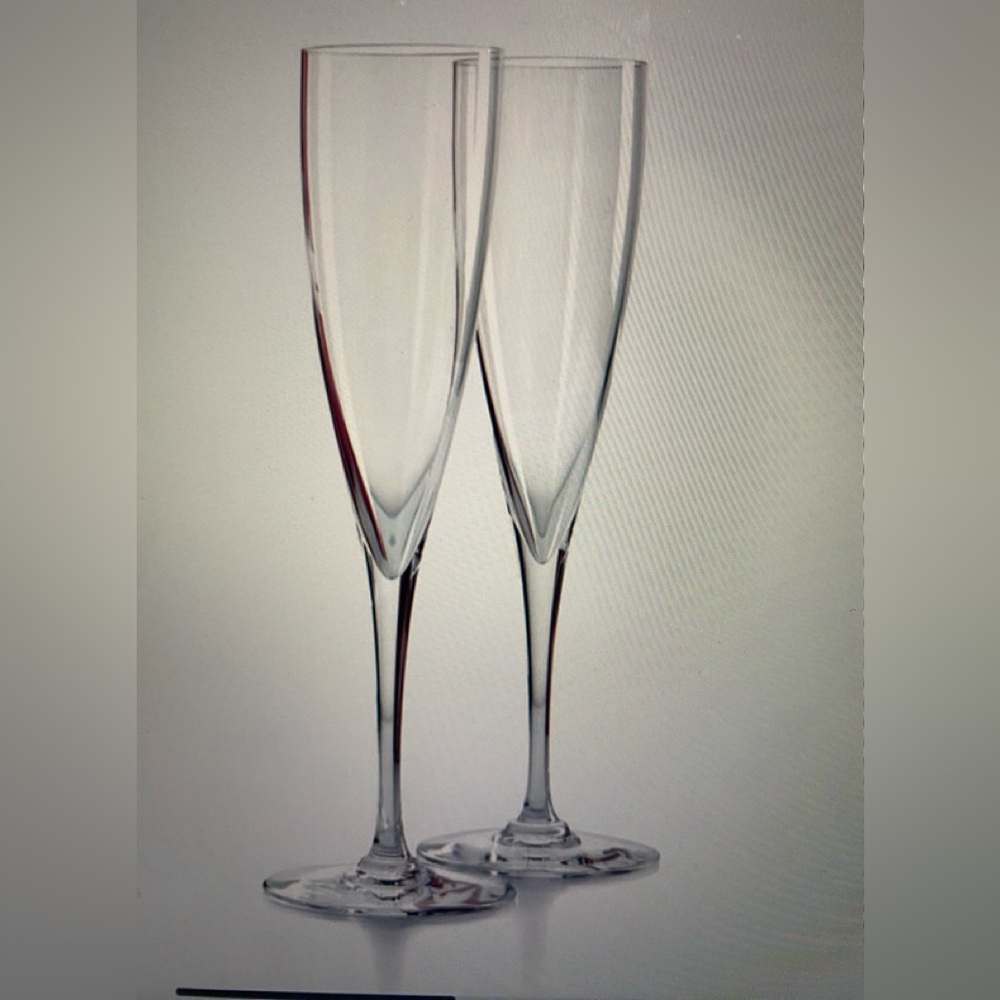 Authentic Set of 6 (six) BACCARAT Dom Perignon  CHAMPAGNE glasses